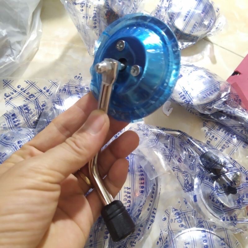 Gương tròn cầu lồi chân nhôm cực đẹp bền chắc chắn