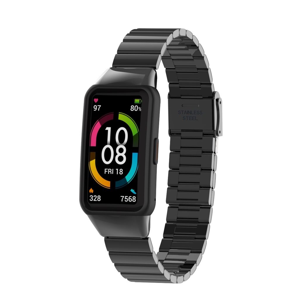 Dây Đeo Thay Thế Chất Liệu Kim Loại Không Gỉ Thời Trang Cho Huawei Band 7 / 6 Honor Band 6