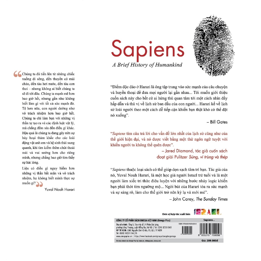 Sách - Sapiens: Lược Sử Loài Người (Tái Bản)