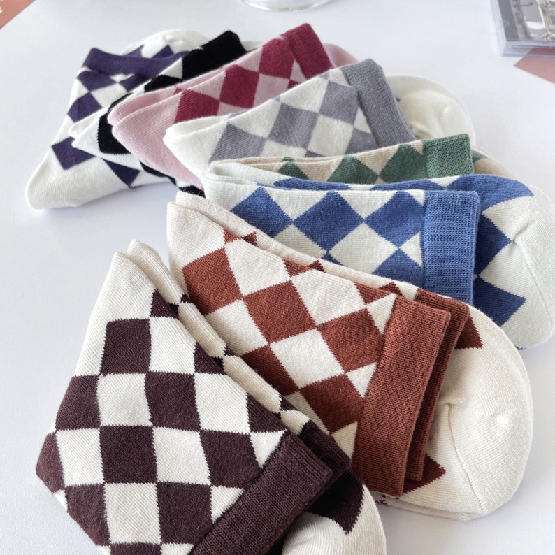 Vớ unisex quả trám cổ cao