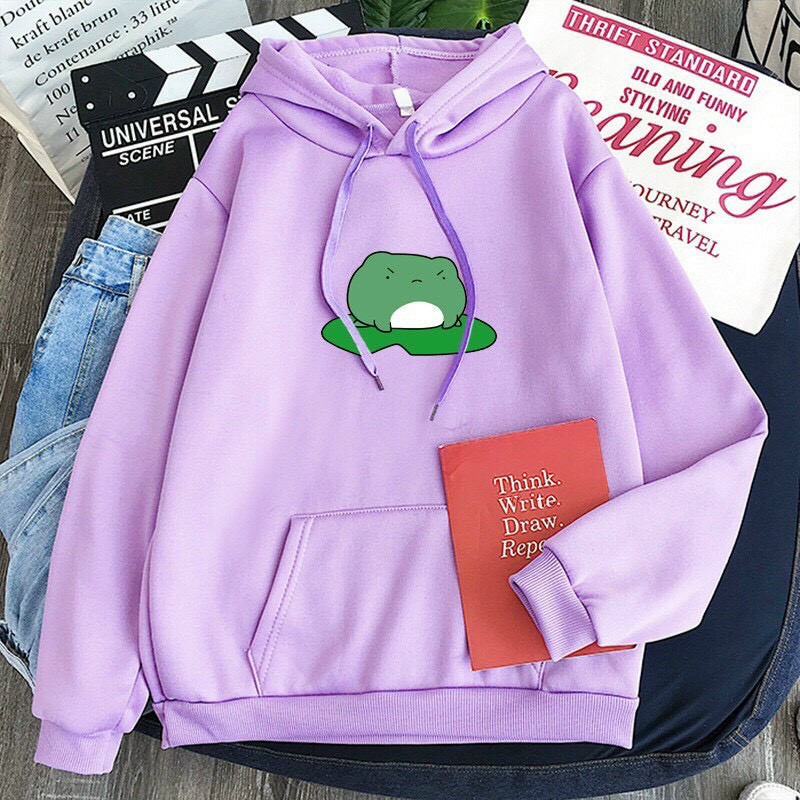 Áo Hoodie Form Unisex Nam Nữ - Áo Hoodie Chui Đầu Họa Tiết CHÚ ẾCH Ú