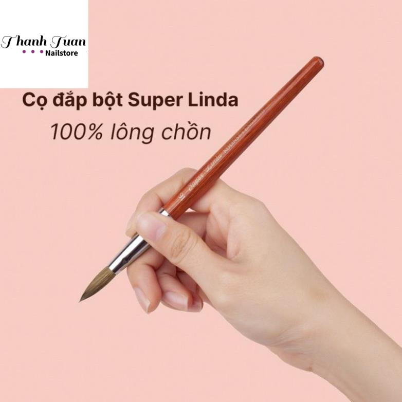 Cọ đắp bột Super Linda Kolinsky England chính hãng cao cấp số 12,14,16 lông chồn - Phụ kiện đồ nail