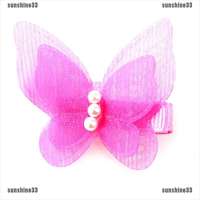 Set 5 Kẹp Tóc Nơ Bướm Cho Bé Gái