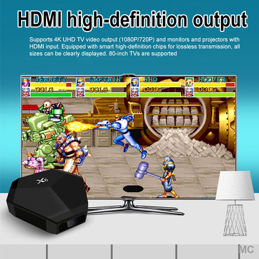 Máy Chơi Game Cầm Tay Không Dây X6 High End TV 2.4G 4K HD Video Cho PS1 / G