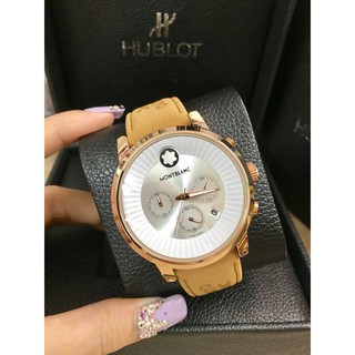 Đồng hồ nam Mont Blanc dây da size 43mm