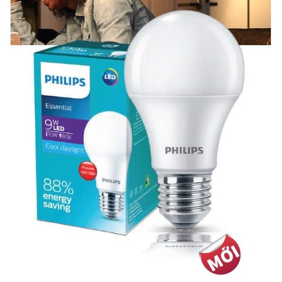 Bóng đèn Philips Ess Ledbulb 9W Ánh sáng( Vàng/Trắng)