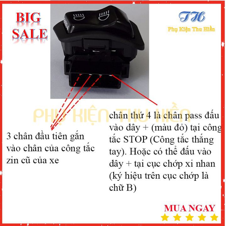 Công Tắc Passing Cho Nhiều Dòng Xe Honda