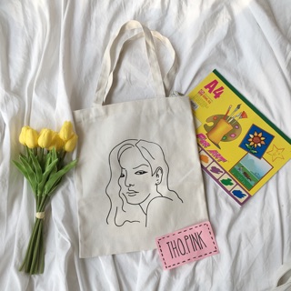 Túi totebag cô gái palomawool sẵn 1