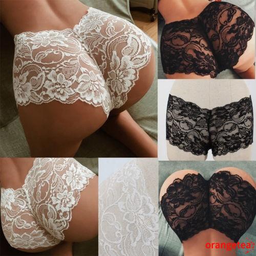 Quần lót cạp cao bằng ren xuyên thấu gợi cảm cho nữ