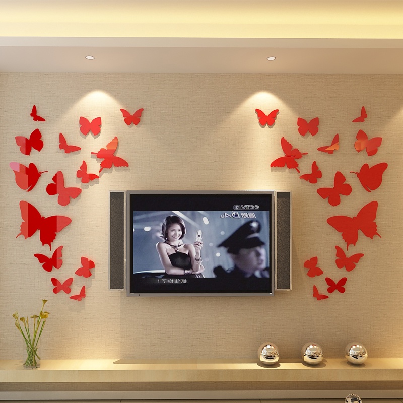 Tranh Mica Đàn bướm xuân Trang trí phòng khách, cửa hàng, phòng ngủ Nhiều Size - EPeBen