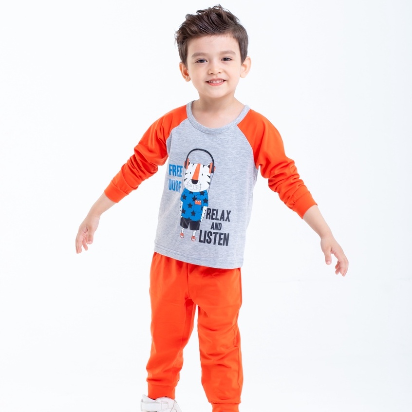 Đồ Bộ Bé Trai Dài Tay Chất Cotton In Hình Hổ Ngộ Nghĩnh Thời Trang Cao Cấp Beddep Kid Clothes BB17