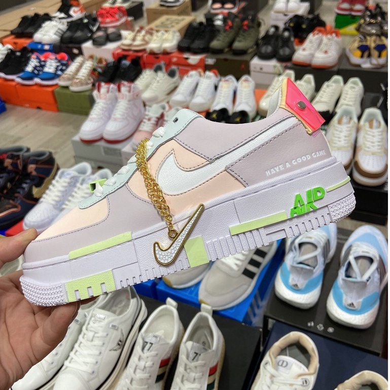 Giày Air Force 1 Low Pixel "Game On Team Up"