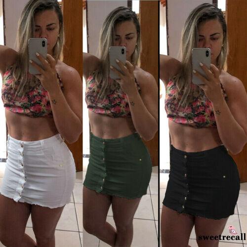 Chân váy jeans lưng cao thời trang quyến rũ cho nữ | BigBuy360 - bigbuy360.vn