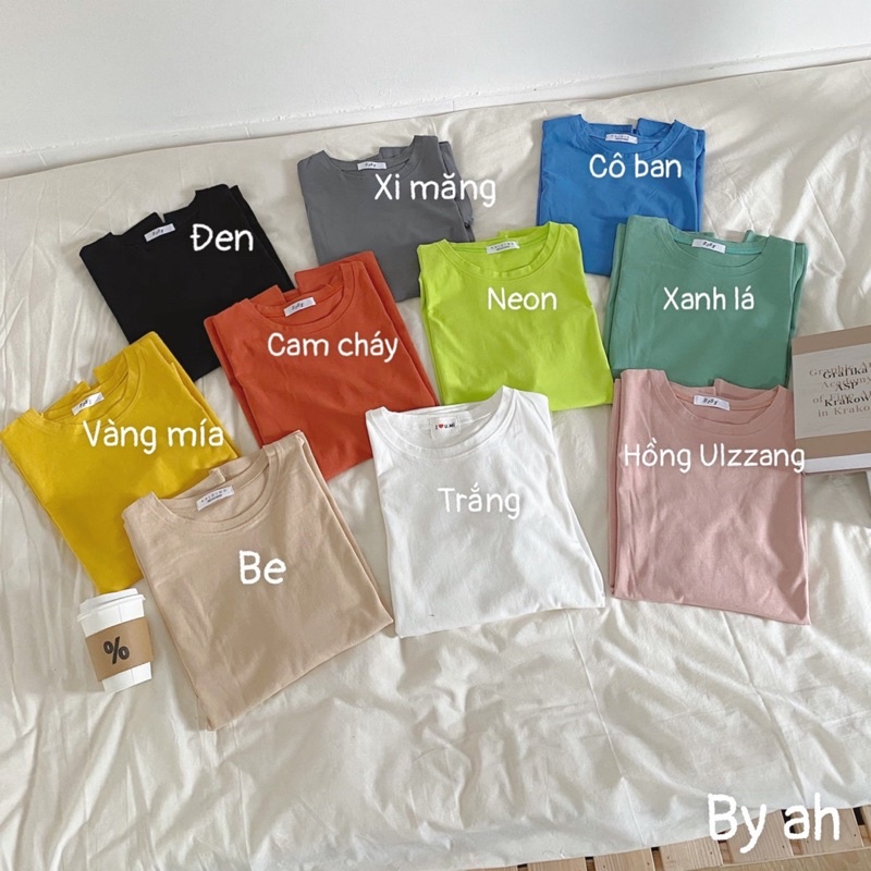 áo phông trơn cotton khô long tee form rộng quảng châu