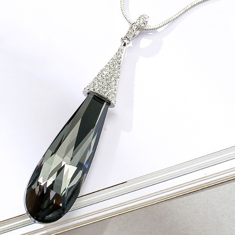 Thời Trang Vòng cổ Hợp Kim Đính Đá Nhiều Màu Sắc