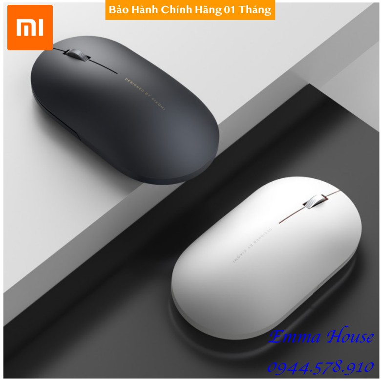 [Mã Hoàn Xu 50K] Chuột không dây Xiaomi gen 2 - Chuột Xiaomi không dây wireless Portable Mouse, BH Chính Hãng 01 Tháng