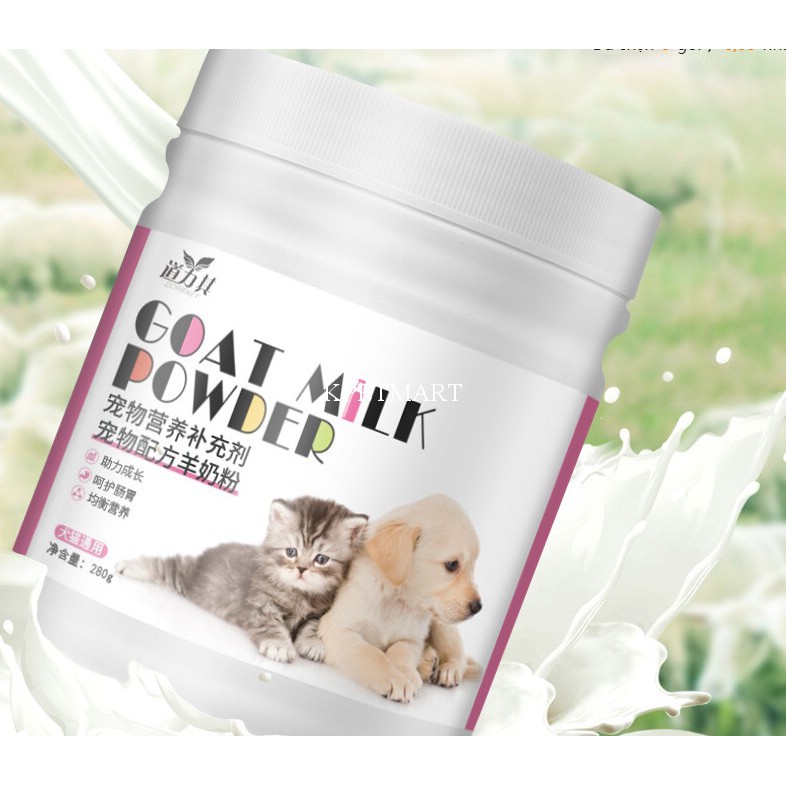 bột sữa dê cho chó mèo Borammy 280g