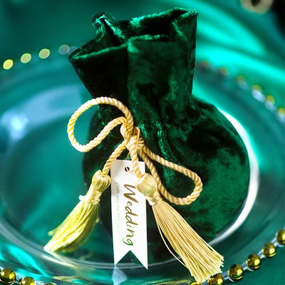 Túi nhung dây rút xinh xắn dùng đựng quà tặng màu sắc hoàng gia sang trọng | BigBuy360 - bigbuy360.vn