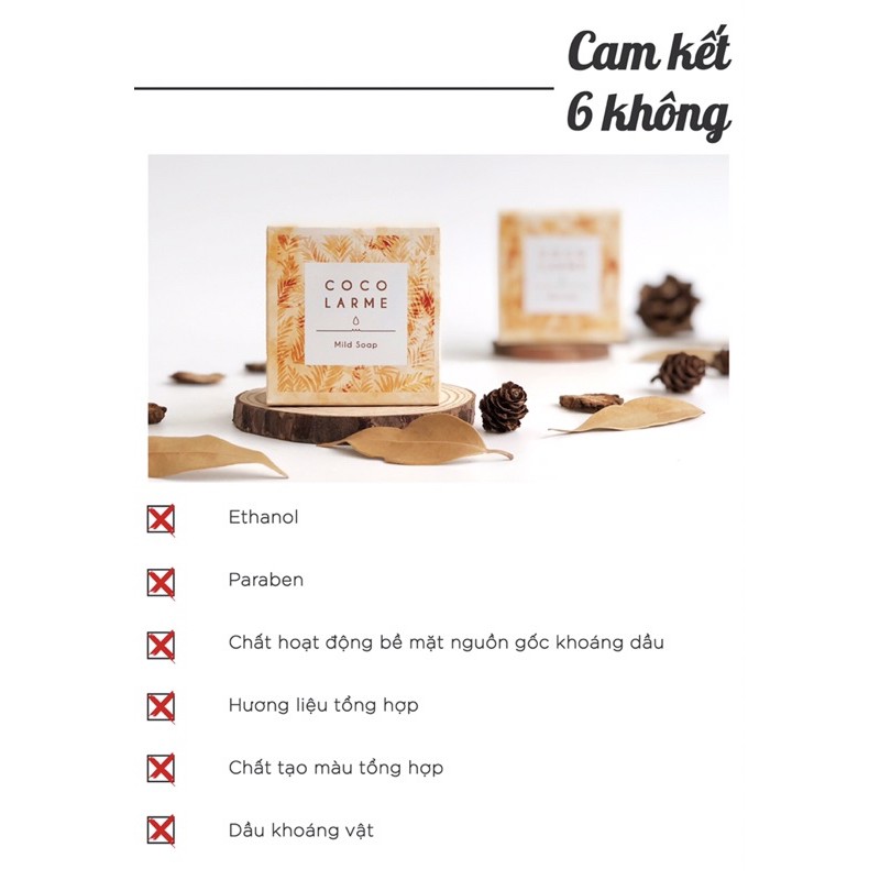 [Tặng Quà và Túi Lưới] CocoLarme Mild Soap - XÀ PHÒNG RỬA MẶT LOẠI BỎ MỤN CÁM-MỤN ĐẦU ĐEN, SE KHÍT LỖ CHÂN LÔNG | BigBuy360 - bigbuy360.vn