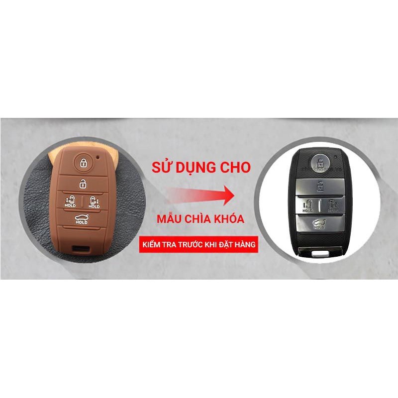 Bọc silicon chìa KIA grand carnival Sorento Sedona MPV 5 nút