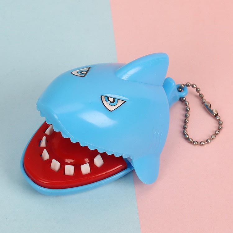 Đồ chơi khám răng cá sấu mini 8cm nhiều hình dáng có móc khóa dễ mang theo