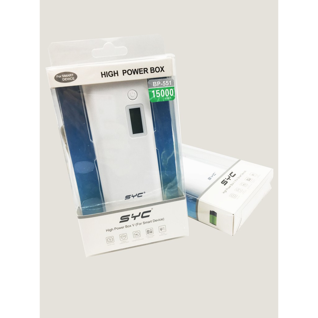 SẠC DỰ PHÒNG SYC BP 511 15.000mAh CAO CẤP + TẶNG KÈM 01 LOA MINI B2S10 BLUETOOTH | CAM KẾT CHÍNH HÃNG | BigBuy360 - bigbuy360.vn