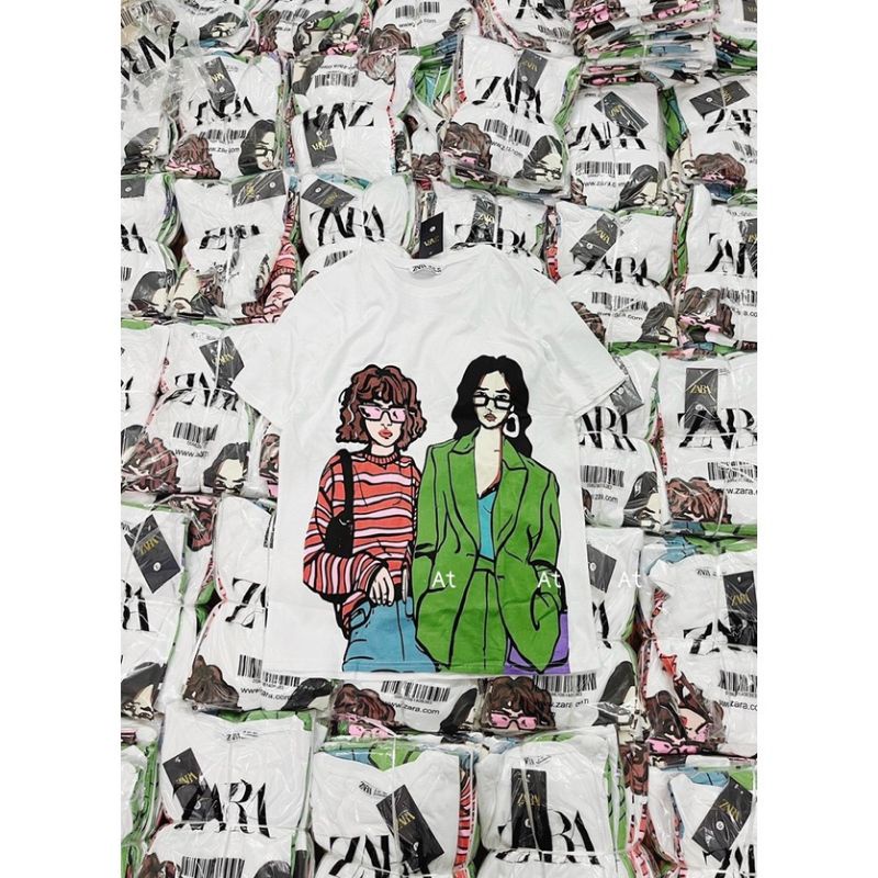 Áo Thun Tay Lỡ Cô Gái Oversize Nữ Dáng Rộng