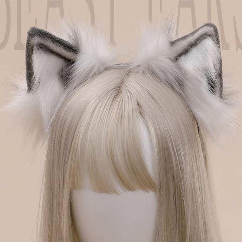 Băng Đô Tai Mèo Giả Lông Hóa Trang Halloween