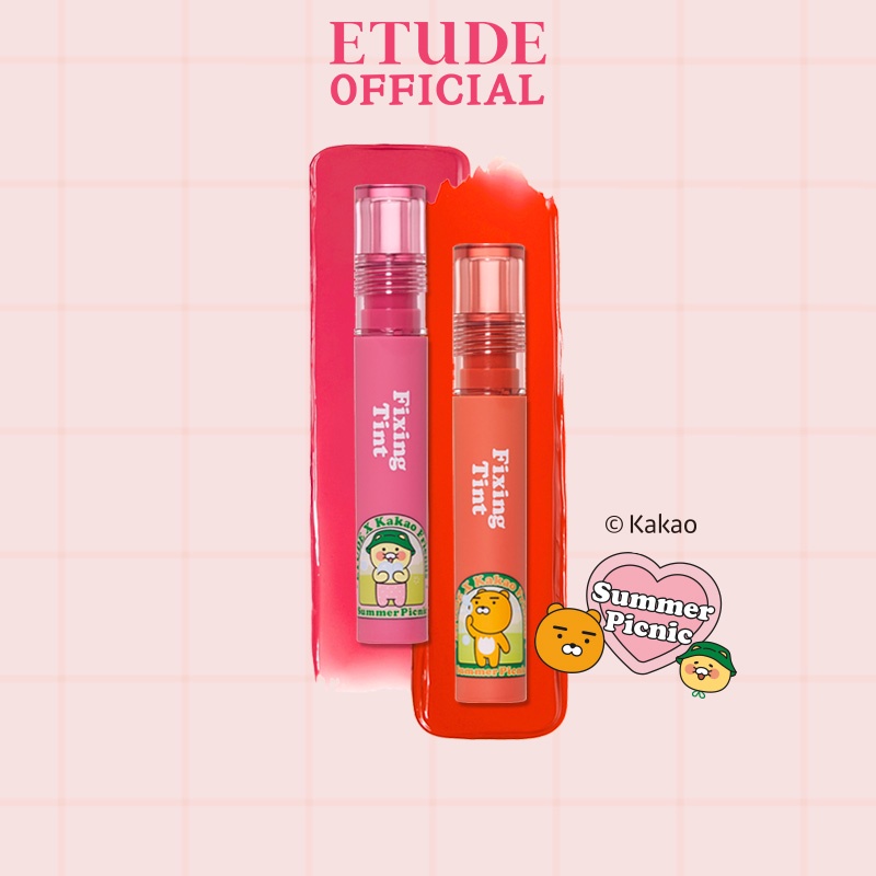 Son Tint Lì ẩm mịn môi Etude Fixing Tint Phiên bản Kakao Friends 4g