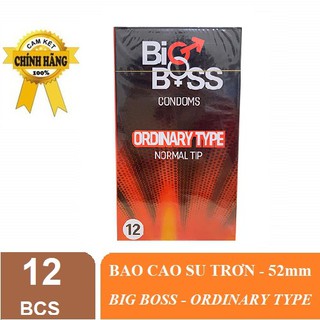 [DEAL SỐC][HÀNG CHÍNH HÃNG] Bao Cao Su Big-Boss (Hộp 12 bao), BCS Cao cấp,Siêu mỏng, Gân gai, Lằn thắt_ Dùng là mê