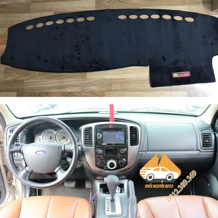 Thảm Taplo Escape 2008, 2009, 2010, 2011, 2012 Chống Trượt 3 Lớp CHẤT LIỆU NHUNG MỊN Loại 1