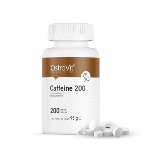 Viên uống Ostrovit Caffeine (200mg, 200 Tablets) nhập khẩu Ba Lan phân phối Gymstore tăng hiệu suất luyện tập, tỉnh táo