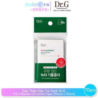 Giấy thấm dầu trà xanh dr.g r.e.d blemish oil control paper 70 miếng