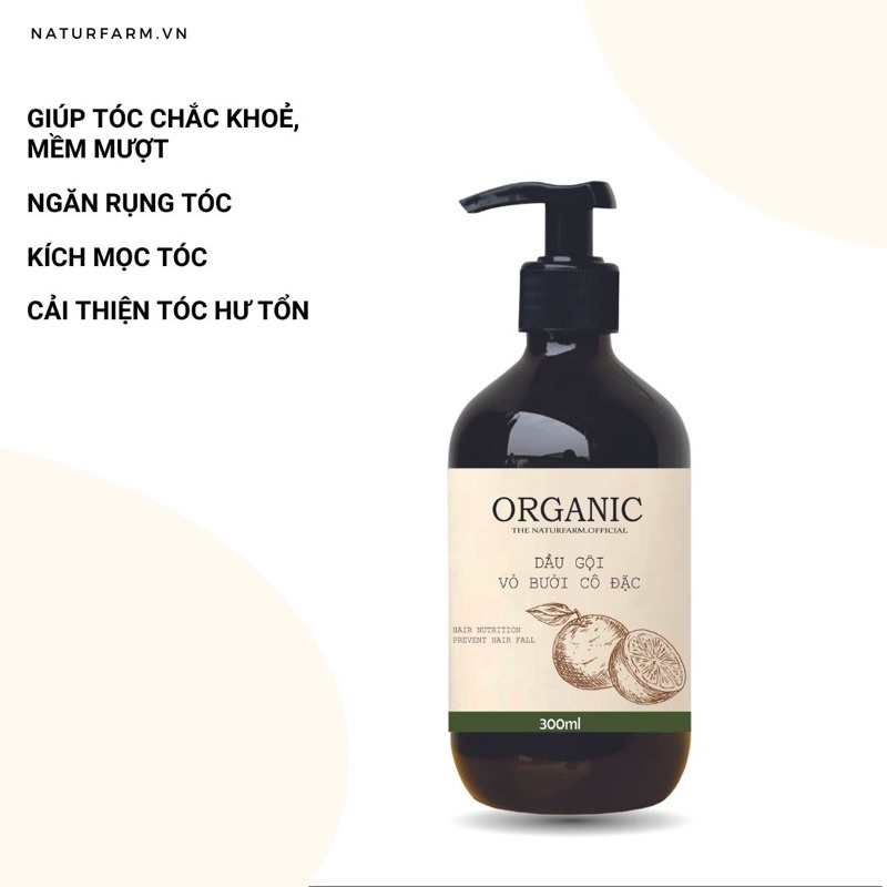 Combo Dầu gội vỏ bưởi &amp; Dầu dừa ép lạnh 100% organic - cửa hàng thiên nhiên handmade