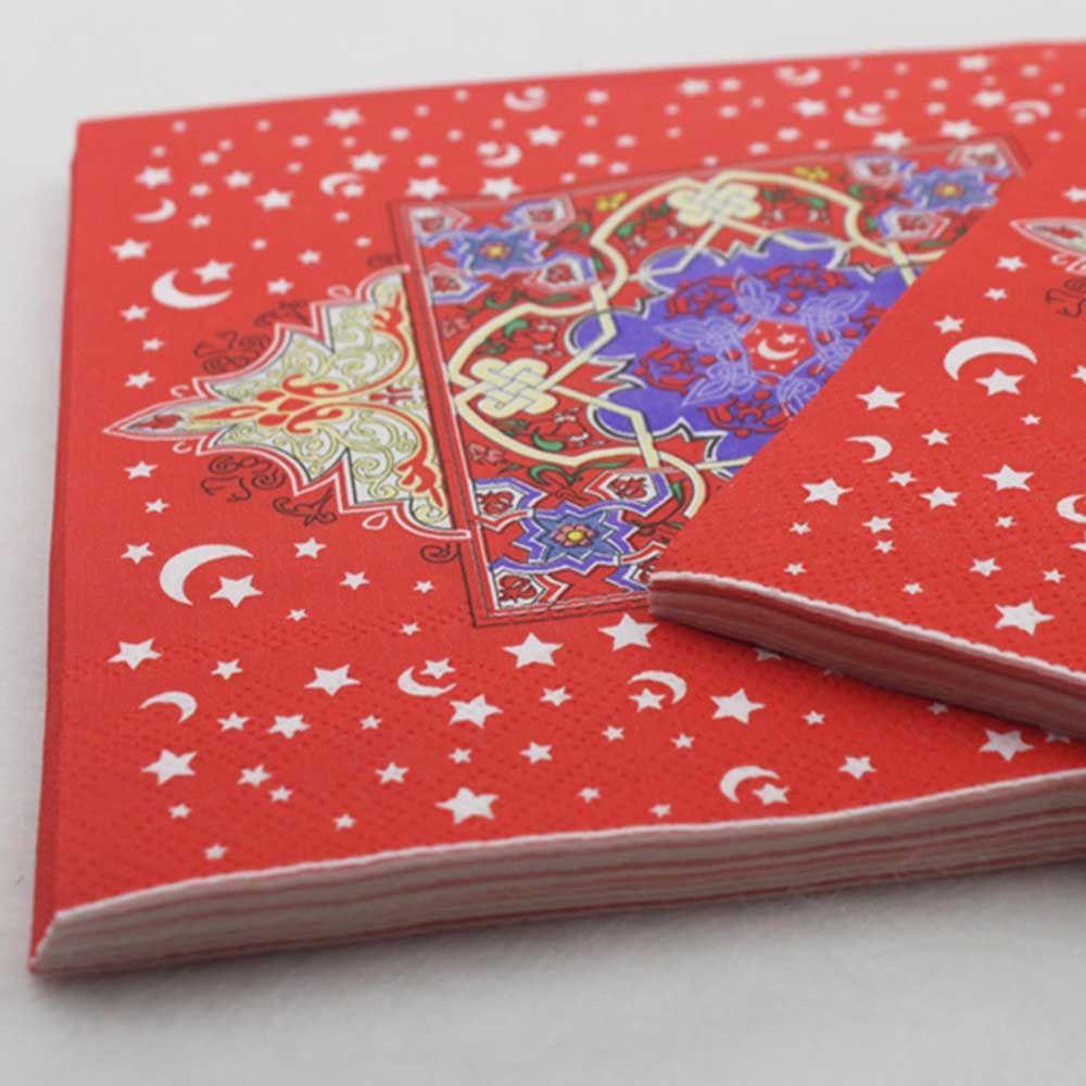 Khăn Giấy Ăn Dùng Một Lần Họa Tiết Hoa Để Trang Trí Bàn