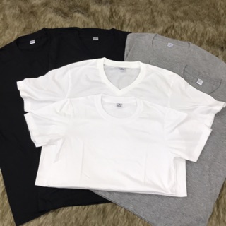 Áo pull dáng basic trơn cổ tròn và cổ tim