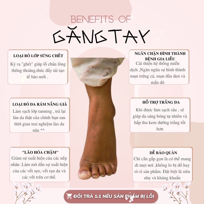 GĂNG TAY TẨY DA CHẾT CAO CẤP NOVSET - MASSAGE, THƯ GIÃN, LÀM SẠCH DA CƠ THỂ [ MÃ H201 ]