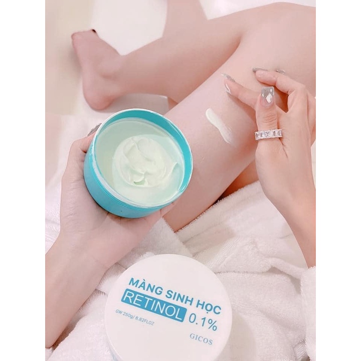 [Chính Hãng] Màng Sinh Học Gicos Retinol 0.1%, Kem Body Trắng Da Mịn Màng Ngăn Ngừa Lão Hoá Hộp 250g