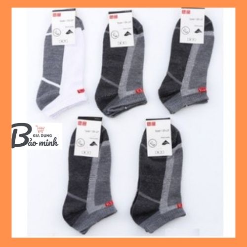 Tất nam cổ ngắn Uniqlo xuất nhật, vớ nam ngắn cổ - kháng khuẩn, khử mùi - chất lệu siêu co dãn, thoáng khí, thông hơi