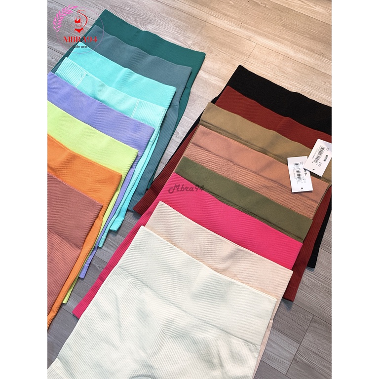 Quần LEGGING nữ tập Gym/Yoga/ chơi Thể Thao dáng đùi - dáng dài ôm dáng đẹp, vải co dãn - Mbra94
