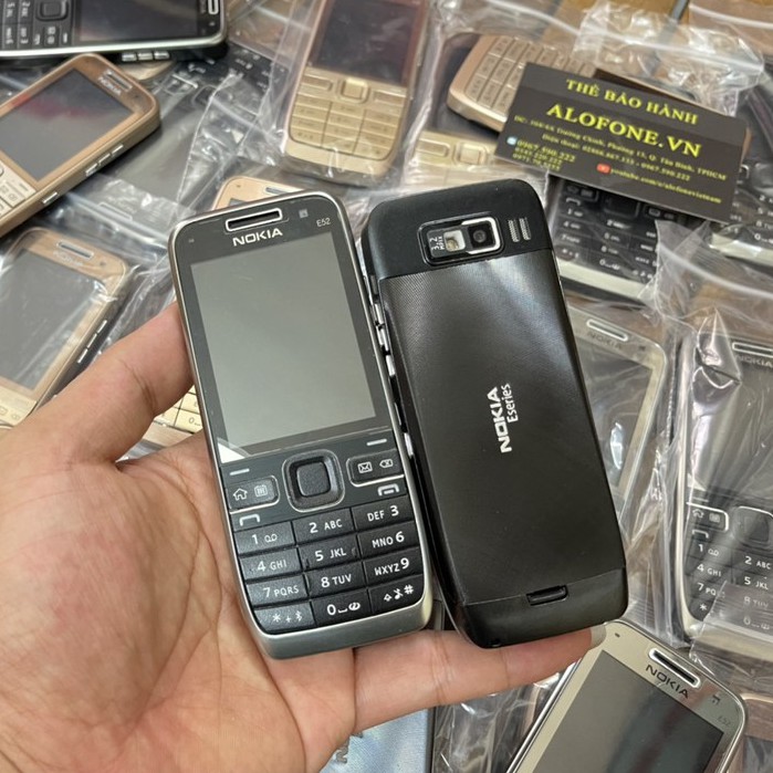 Điện Thoại Nokia E52 Chính Hãng Bảo Hành 12 Tháng Nắp Lưng Nhôm Có 3G WiFi