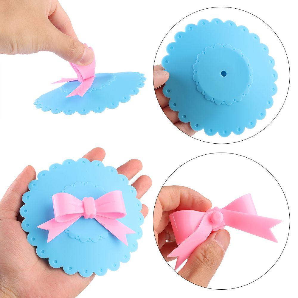 Nắp Đậy Ly Uống Nước DAPHS Phối Ren Nơ Dễ Thương Tái Sử Dụng Tiện Lợi