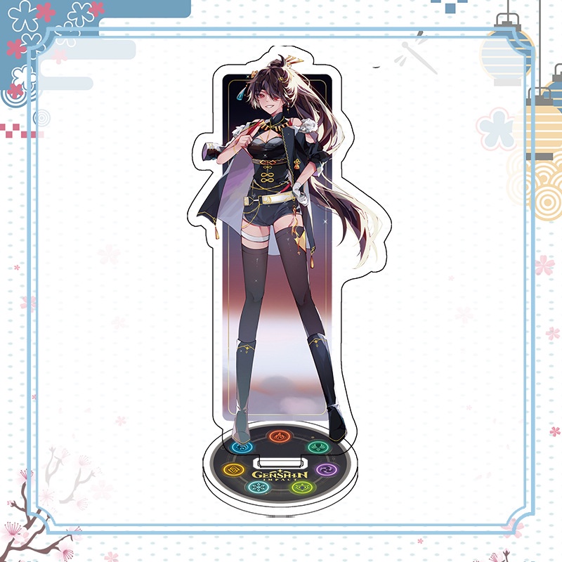 Đế Đứng Bằng acrylic Hình Nghệ Thuật zhongli childe diluc Kingguang