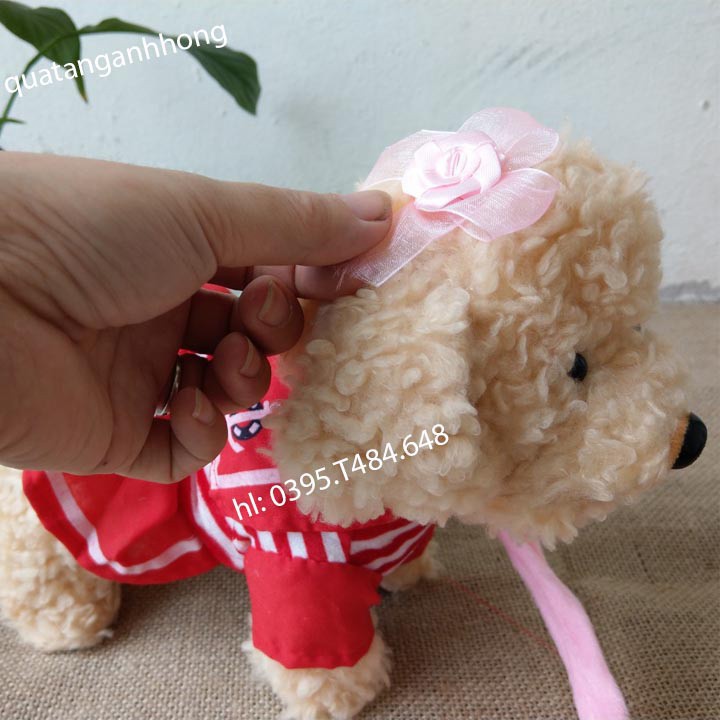 Chó bông váy công chúa biết hát , biết kêu, biết đi, biết lắc mông xinh siêu kute thân thiện với bé yêu