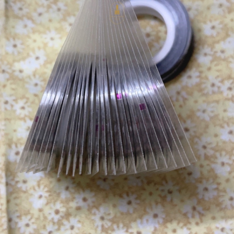 Dây line kim tuyến trang trí móng làm nail