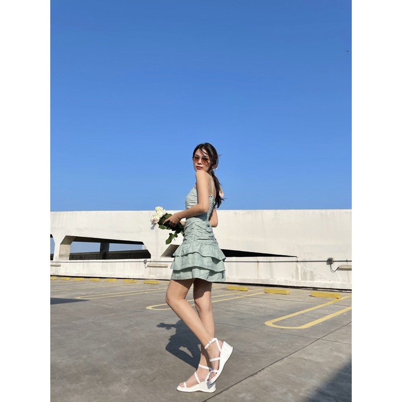 Đầm cotton thêu Macy