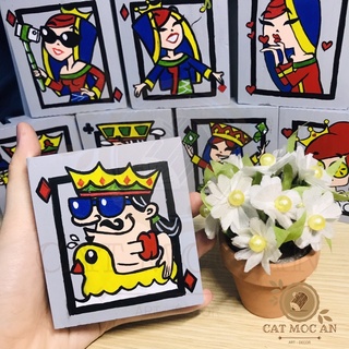 [ART & DECOR] BỘ TRANH GỖ ROYAL FLUSH MINI