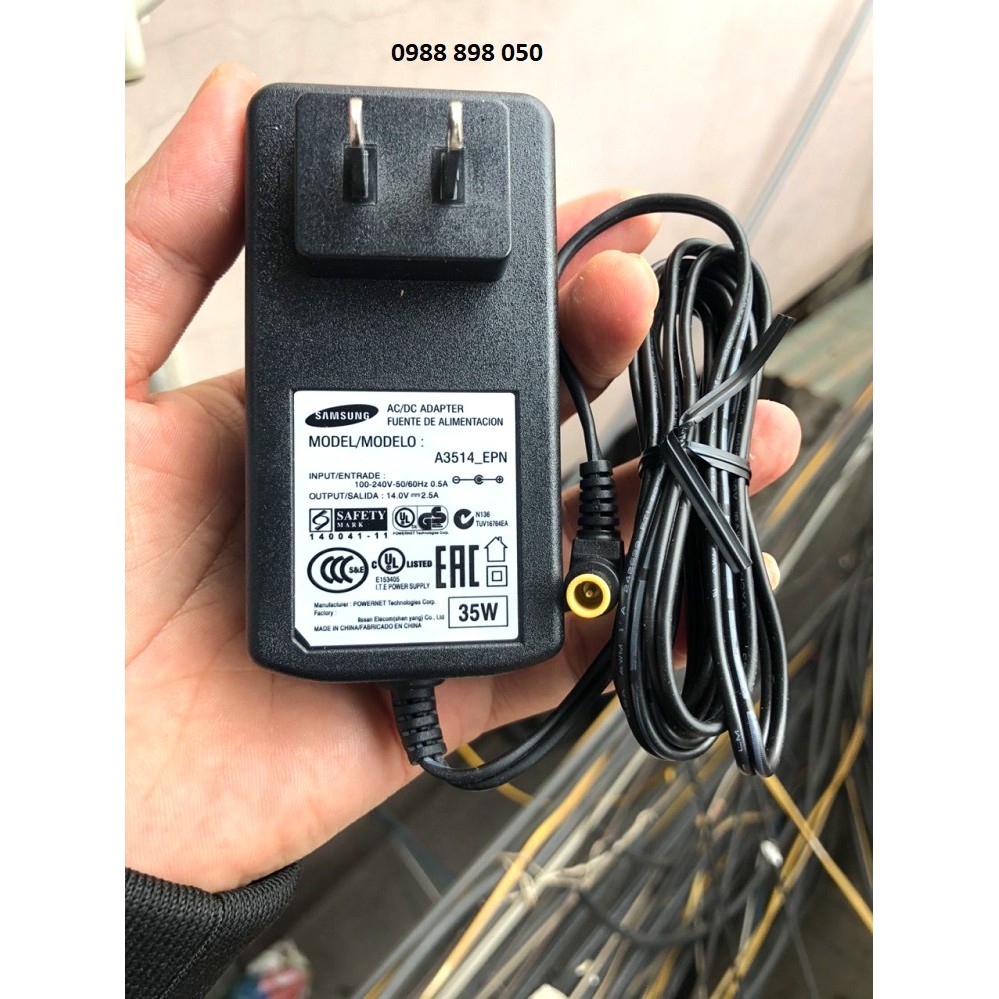 NGUỒN ADAPTER CHO MÀN HÌNH SAMSUNG 14V 2.5A BẢO HÀNH 12 THÁNG