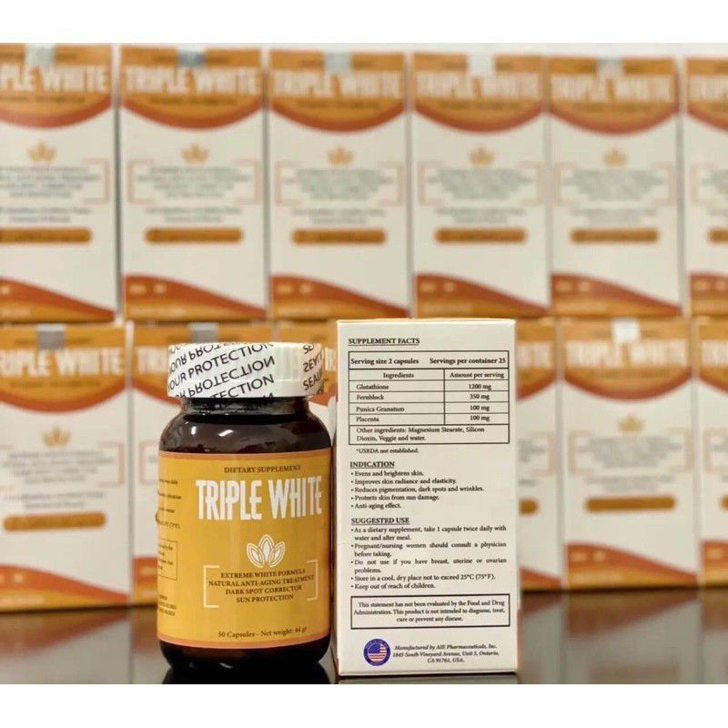 [HÀNG CHÍNH HÃNG] Viên uống chống nắng, trắng da, hỗ trợ nám Triple White | BigBuy360 - bigbuy360.vn