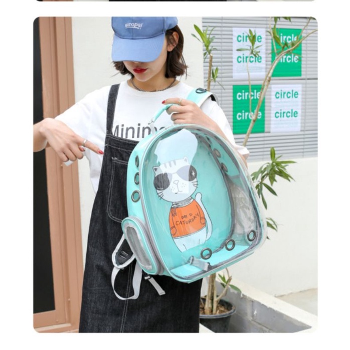 Balo Phi Hành Gia Nắp Trong Hoạt Hình Đựng Thú Cưng Dùng Cho Thỏ - Chó - Mèo - Sóc Bắc Mỹ - Thú Nhỏ Dưới 5kg